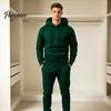 Comfortable Men Sportswear Hoodie Pants Two Piece Set for Men, Sports Hooded Sweatshirt Mens Athletic Tracksuit & Drawstring Sweatpants, Fall