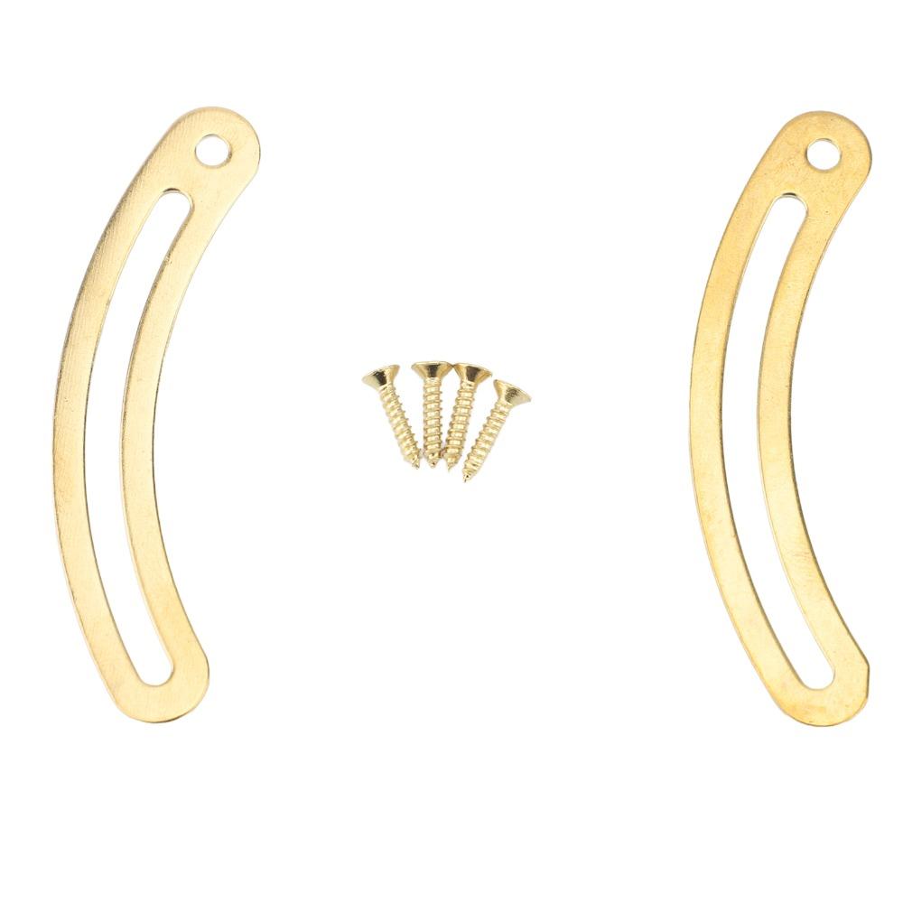 20PCS Gold Recurved Lid Stay Hinges Copper Curved Support Hinge Wooden Boxes