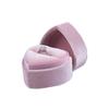 Heart-Shaped Flannel Ring Box for Proposals and Wedding Bands – Jewelry Storage and Packaging.