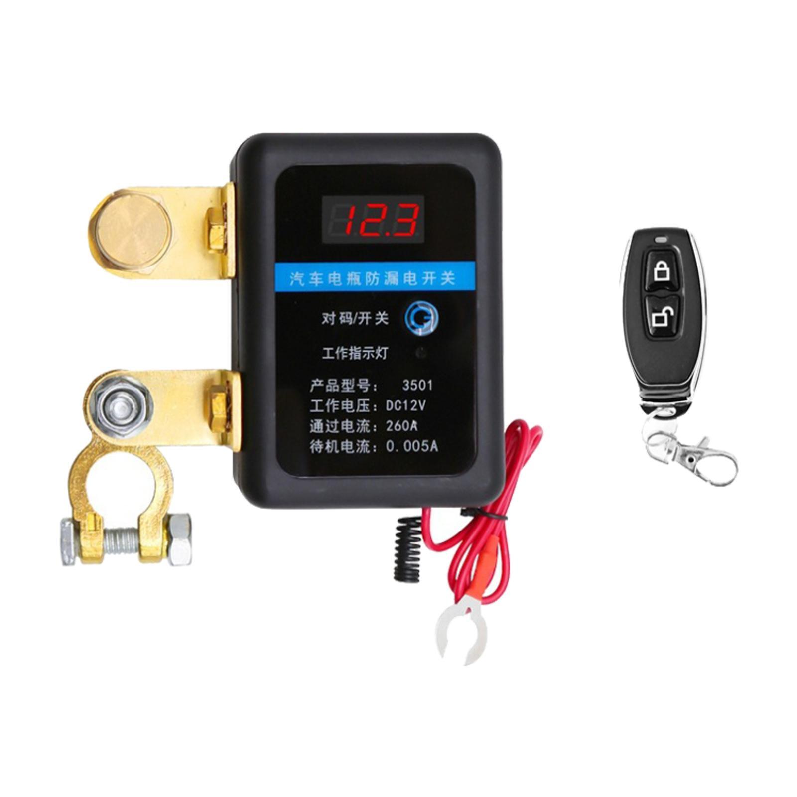 Car Kill Switch Professional Multipurpose Easy to Install Automatic Shut Off Switch Remote Battery Disconnect Switch for RV Auto