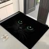 Peeking Grey Wolf Doormat Fierce Wild Canine Animal Print Non Slip Entry Floor Rug For Front Door Hallway