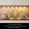 Swan Wine Rack Ornament - Elegant Display for Living Room or Dining Cabinet