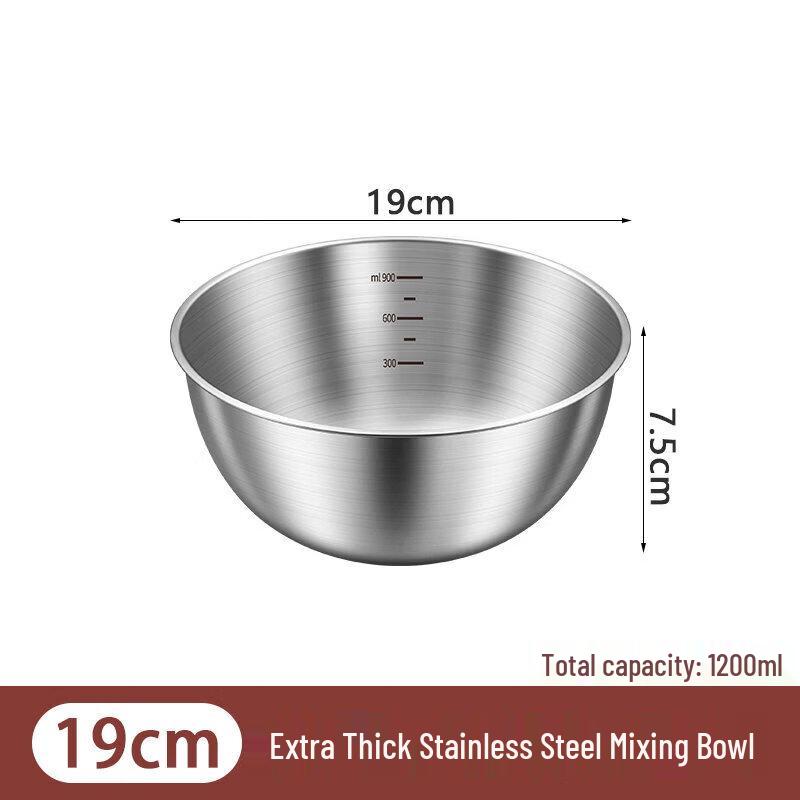 Food-Grade 316 Stainless Steel Mixing Bowl