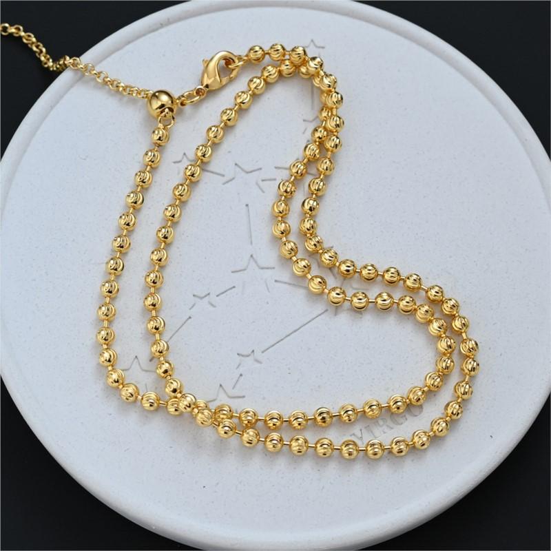 VENTFILLE 925 Sterling Silver Beads Necklace For Women Luxury Gorgeous Classic Wealth Temperament Fashion Jewelry Gift Dropship