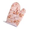 1Pc Mitt Soft Oven Resistant Polyester Texture Heat Floral Printed Microwave Glove Baking