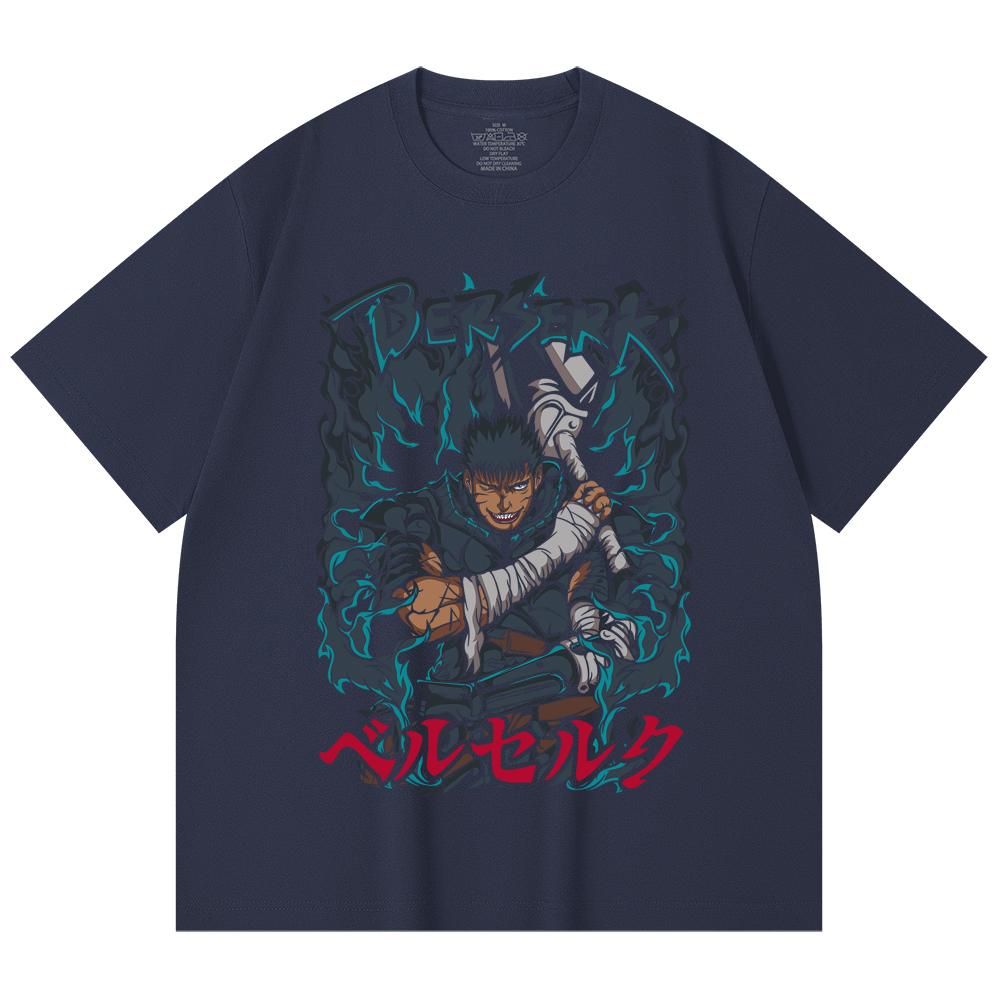 230 Gsm 100% Cotton Berserk V10 Print Unisex Heavy Cotton T Shirt