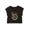 VAEKCIE Va Botanical Cap Sleeve T-Shirt_Black
