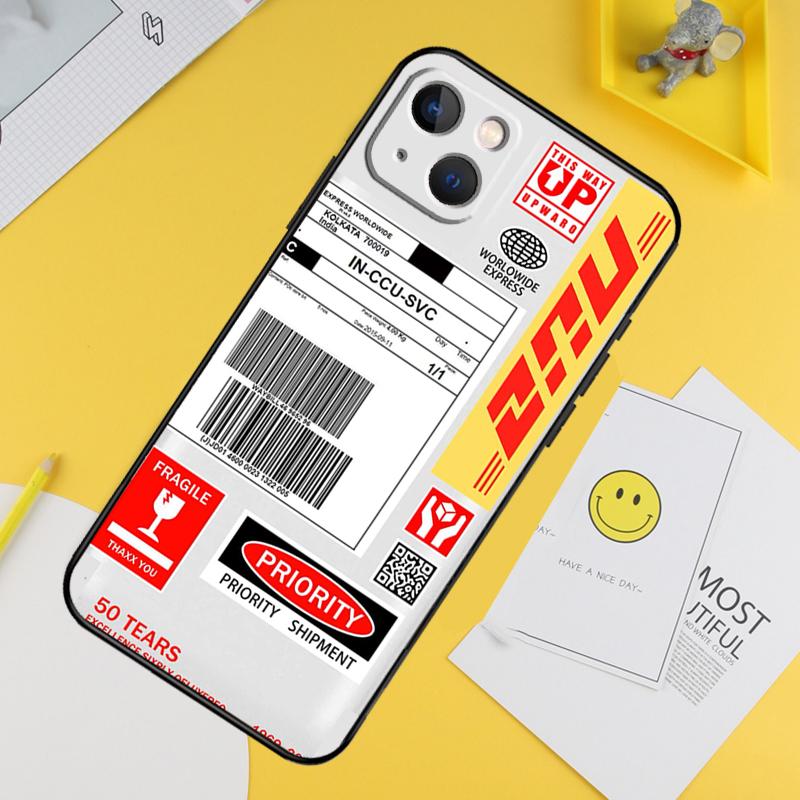 Barcode Label Cool Boys Girls Phone Case For iPhone 16 Pro 15 Pro 13 12 Mini 11 14 Pro Max XR 16 15 Plus 16e Cover Coque