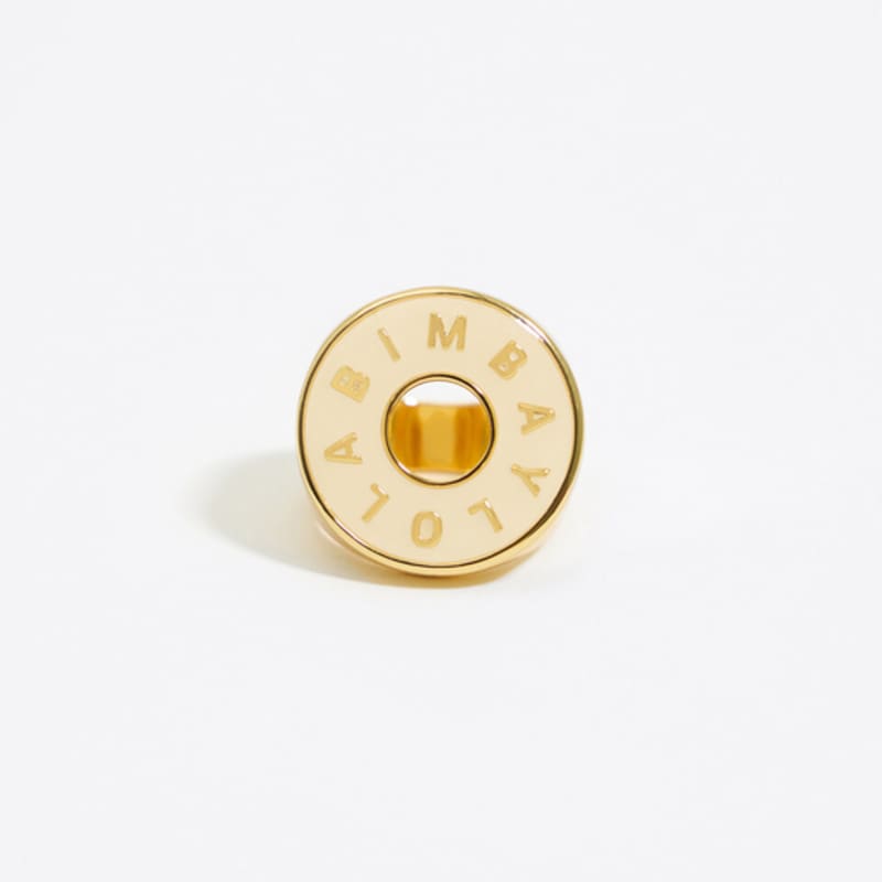 BIMBA Y LOLA [24FW] BIMBA Y LOLA Ivory Logo Bold Ring B246AIR002IVD