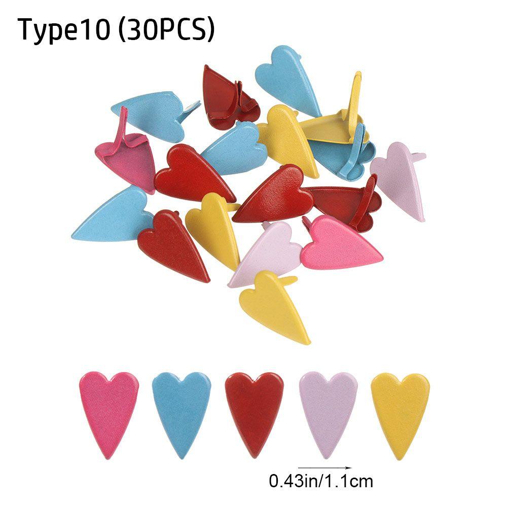 100Pcs Metal Brad Studs Spikes Plated Mini Brads Scrapbooking Embellishment Clasp Fastener DIY Photo Album Crafts Decoration