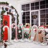 Blow Up Christmas Decorations Outdoor 4.26ft Candy Cane Decoration 6 Pieces Giant Inflatable Candy Cane With Water Fillable Base