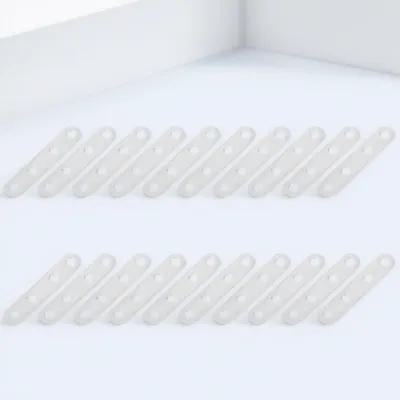 20pcs 77Mm Stainless Steel Corner Bracket Right Angle Brace For Wardrobe Cabinet Furniture Rust-Resistant Durable Metal Braces