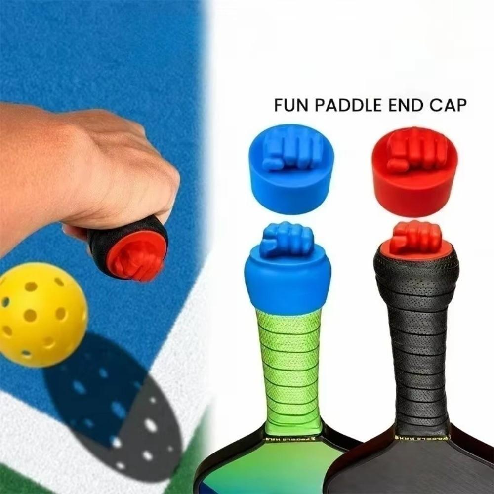 Fun Gesture Design Pickleball Paddle End Caps Reusable Paddle Tap Caps Paddle End Plugs