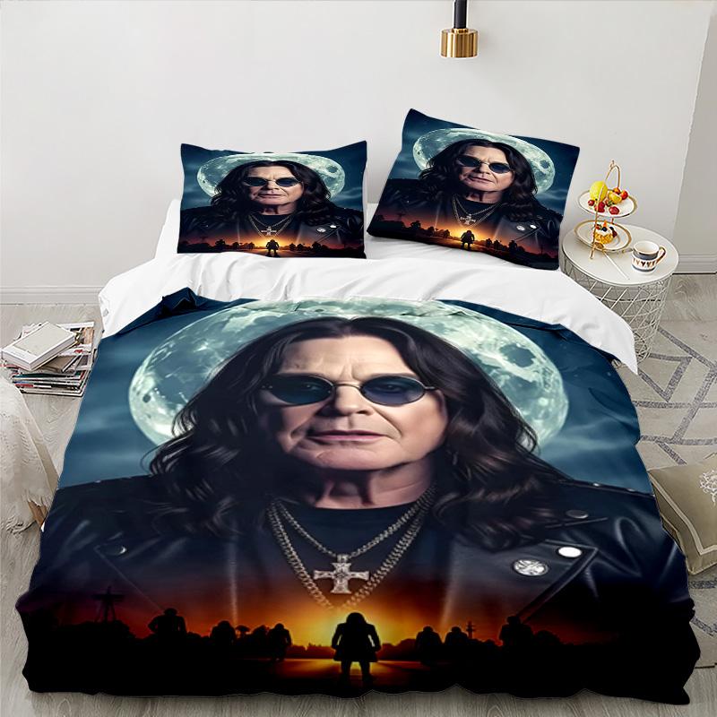 Ozzy Memorial 3PCS Bedding set,Ideal for 1pc Duvet Cover And 2pcs Pillowcases Perfect for Fan gift,Ideal for Bedroom, Dormitory