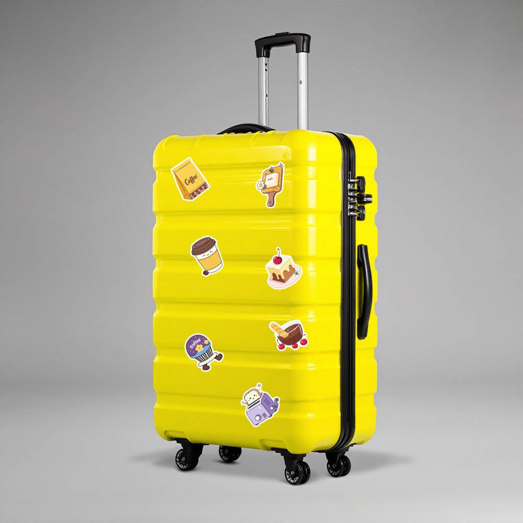35pcs Playful Bakery Stickers Cute Coffee DIY Stickers Coffee Stickers For DIY Phone Laptop Scrapbook Bike Guitar DIY Suitcase