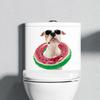 10 Styles Summer Seaside Vacation Wall Stickers Beach Sunset Stickers Toilet Stickers Self Adhesive Waterproof