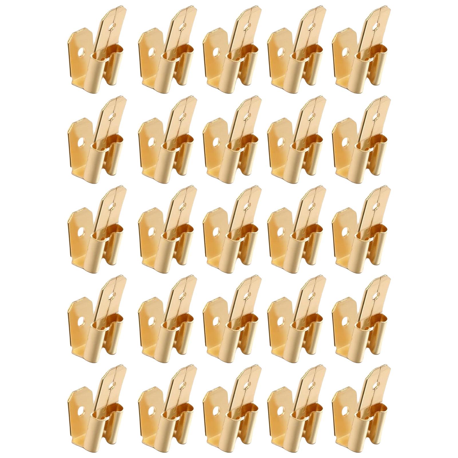 

25Pcs Piggyback Spade Connector 3 Way Adapter Double Male to Single Female Brass Quick Disconnect Connectors Enduring