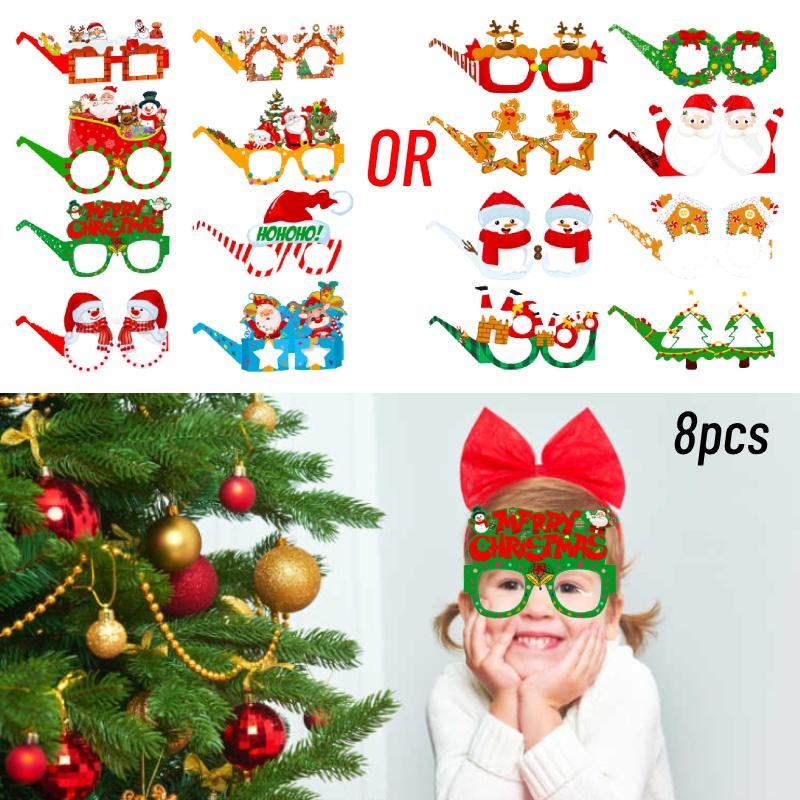 Lustige Weihnachtsfeier-Accessoires Nikolaus- und Schneemann-Brillen