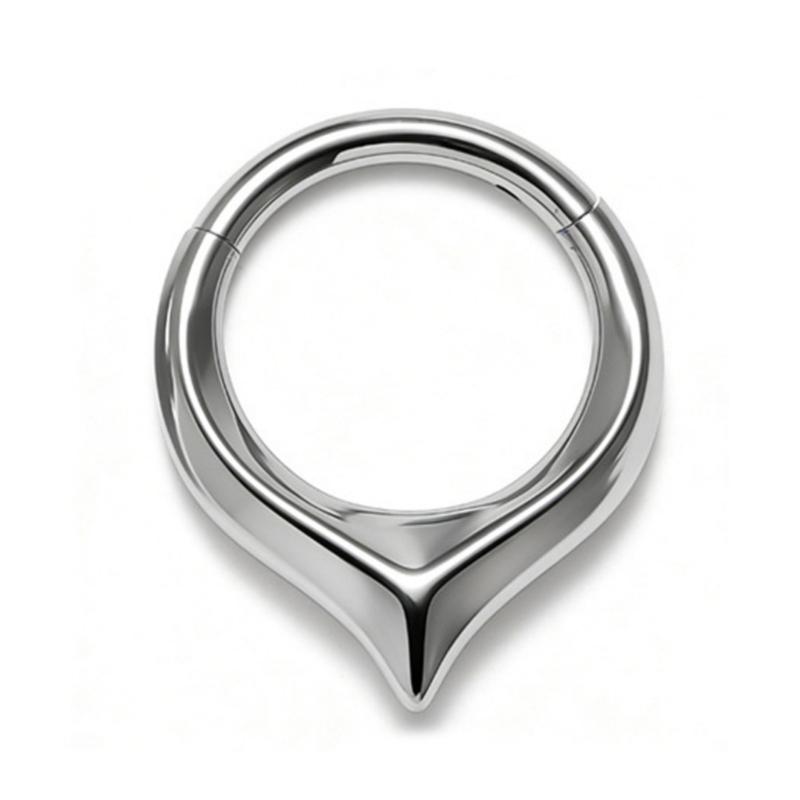 Easy To Wear Seamless Heart Nose Rings Piercing Nose Decors Comfortable Body Jewelry for Party and Daily Use
