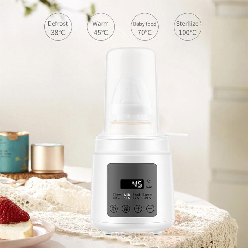 Portable Baby Milk Bottle Warmer Single Bottle Heater for Breast Milk Formula Intelligent Newborns Feeding Bottle Warmer