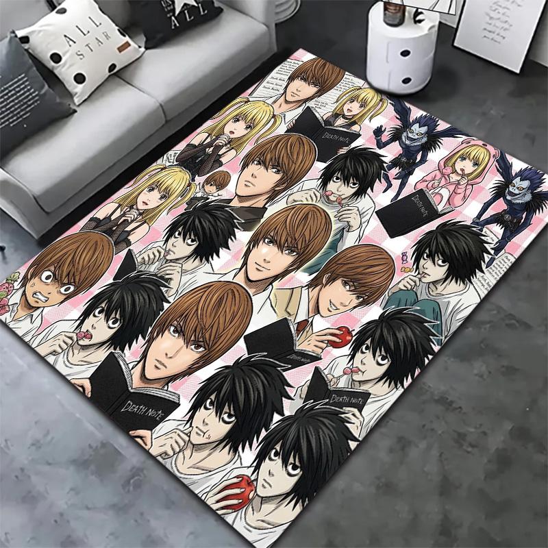 Death Note Carpet Rug For Living Room Bedroom Home Sofa Decoration Kids Play Nonslip Floor Mat