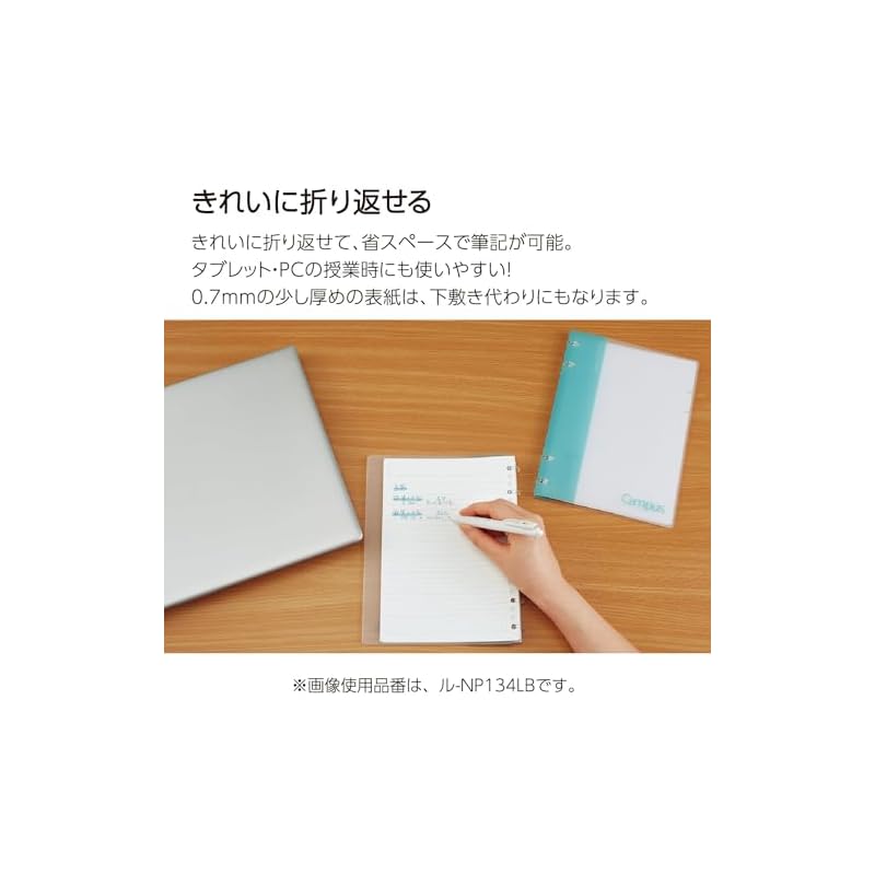 KOKUYO Loose-Leaf Binder A5 Campus Notebook-Style Binder 2x2 Ring Navy RU-NP134DB