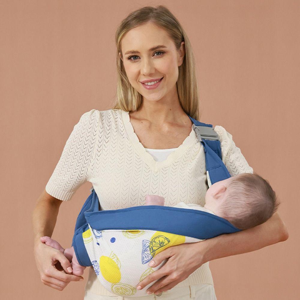 

Newborn Front Holding Baby Wrap Carrier Infant Kangaroo Bag Newborn Sling Wrap Breastfeeding синій