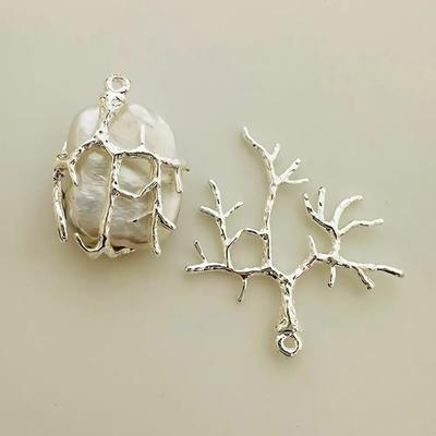 5Pcs DIY Necklace Pendants 27 * 31mm Branch Pendant Material Jewelry Making Accessories  Headwear