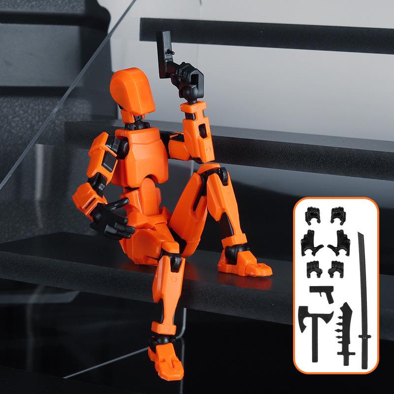 3D Printed Articulated Lucky Doll Mannequin - DIY Stress Relief Toy