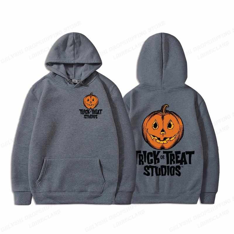 Halloween Hoodie Unisex Fashion Hoodie Pumpkin Graphic Print Hoodies Boy Coats Women Sweats Y2k Clothes Trick Or Treat Tracksuits