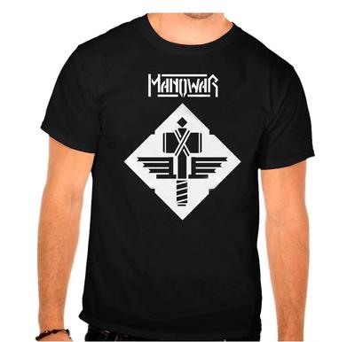 MANOWAR Rock Band Rock Musik Logo Schwarzes T-Shirt -925 -SW