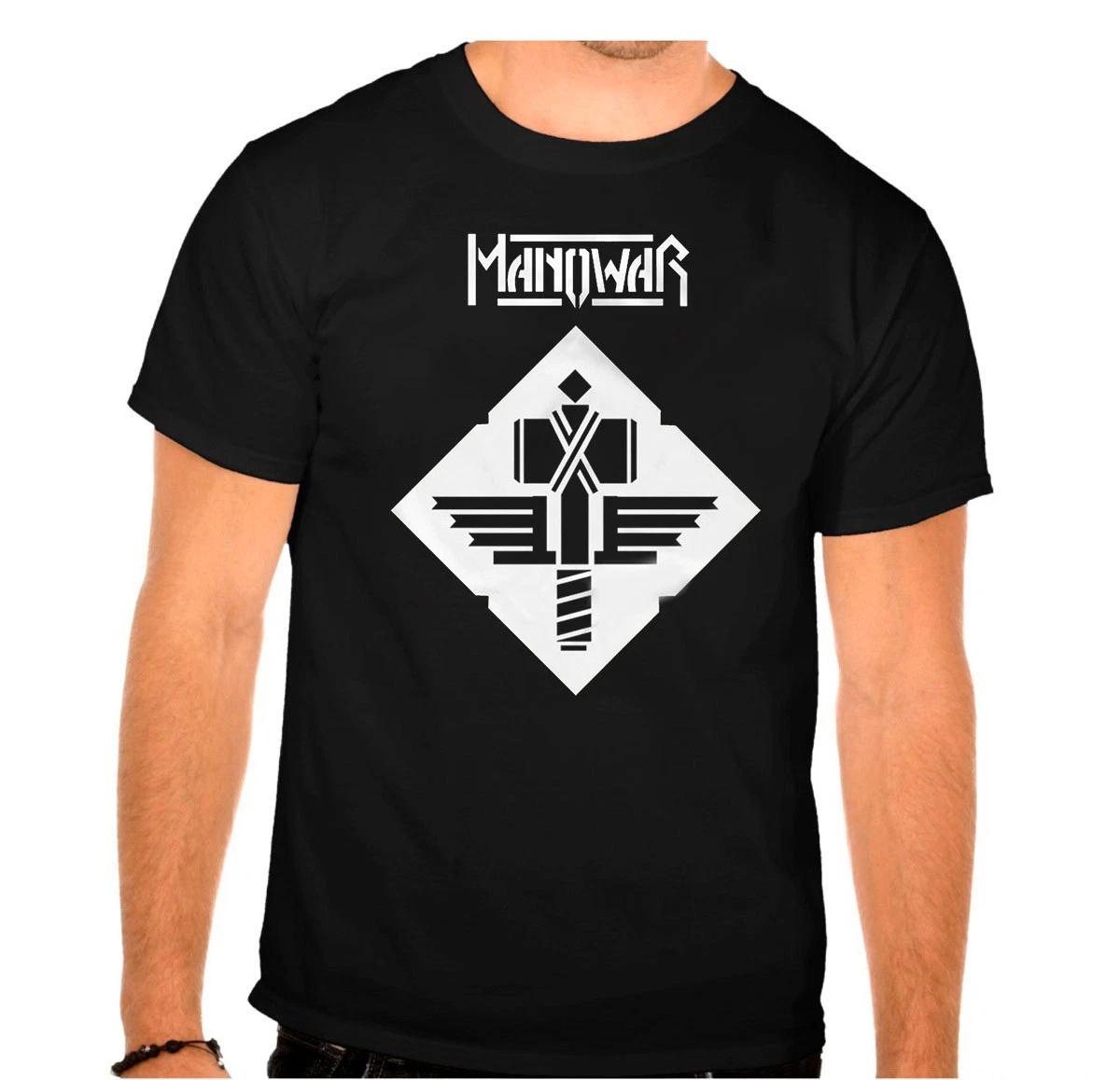 MANOWAR Rock Band Rock Music Logo Black T-Shirt -925 -SW XS