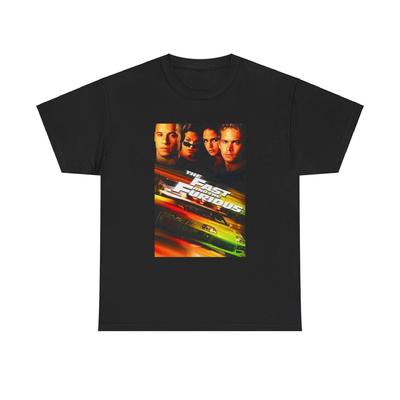 Fast and the Furious T-shirt Retro Movie Car Club Cali Unisex Heavy Cotton Tee Unisex T-Shirt
