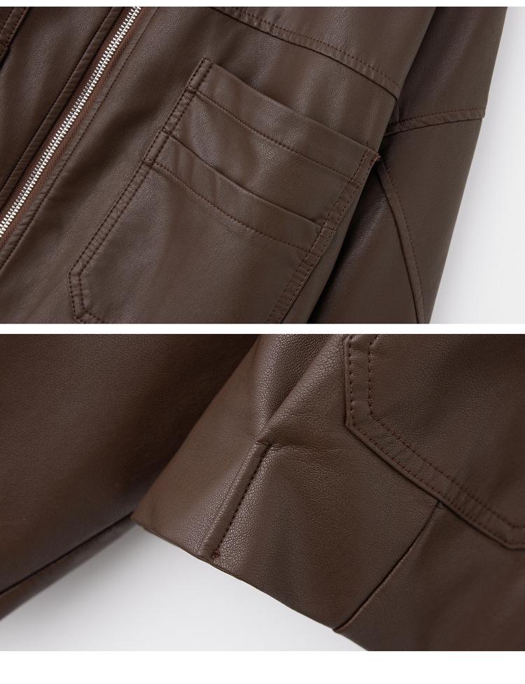 Women's Haining Genuine Leather Sheepskin Jacket, Small, Short, Plus Size, 2025 Spring/Autumn Collection