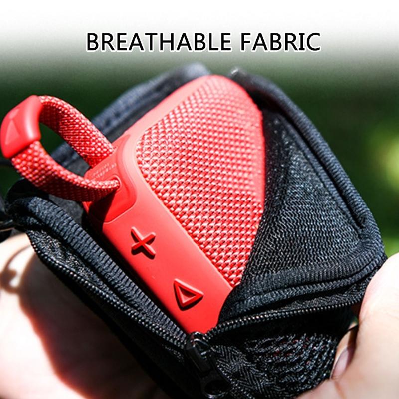 Mesh Fabric Protective Speaker Carrying Case with Adjustable Shoulder Straps for GO4/GO3/CLIP5 Music Enthusiasts