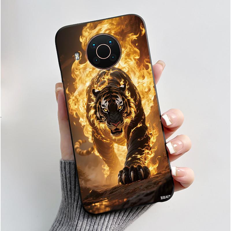 Custodia Per Nokia X10 X20 X100 Custodia per Telefono Nera Opaca Morbida TPU Copertura Protettiva Integrale Estetica Lusso Carina Cool Ragazzi Ragazze Guscio