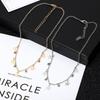 Pentagram pendant necklace female, simple fashion pendant neck chain