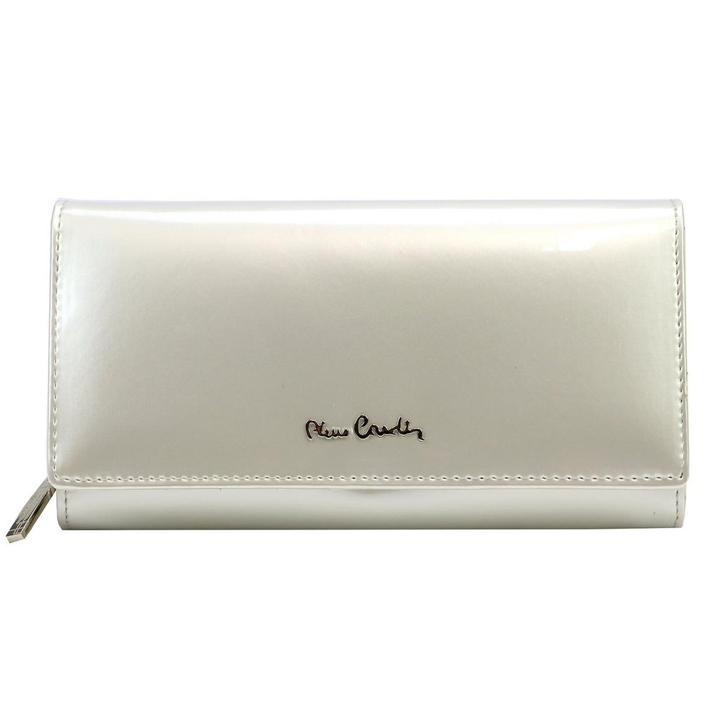 Echtes Leder + Damen-Portemonnaie aus Kunstleder Pierre Cardin 07 SHINY 106