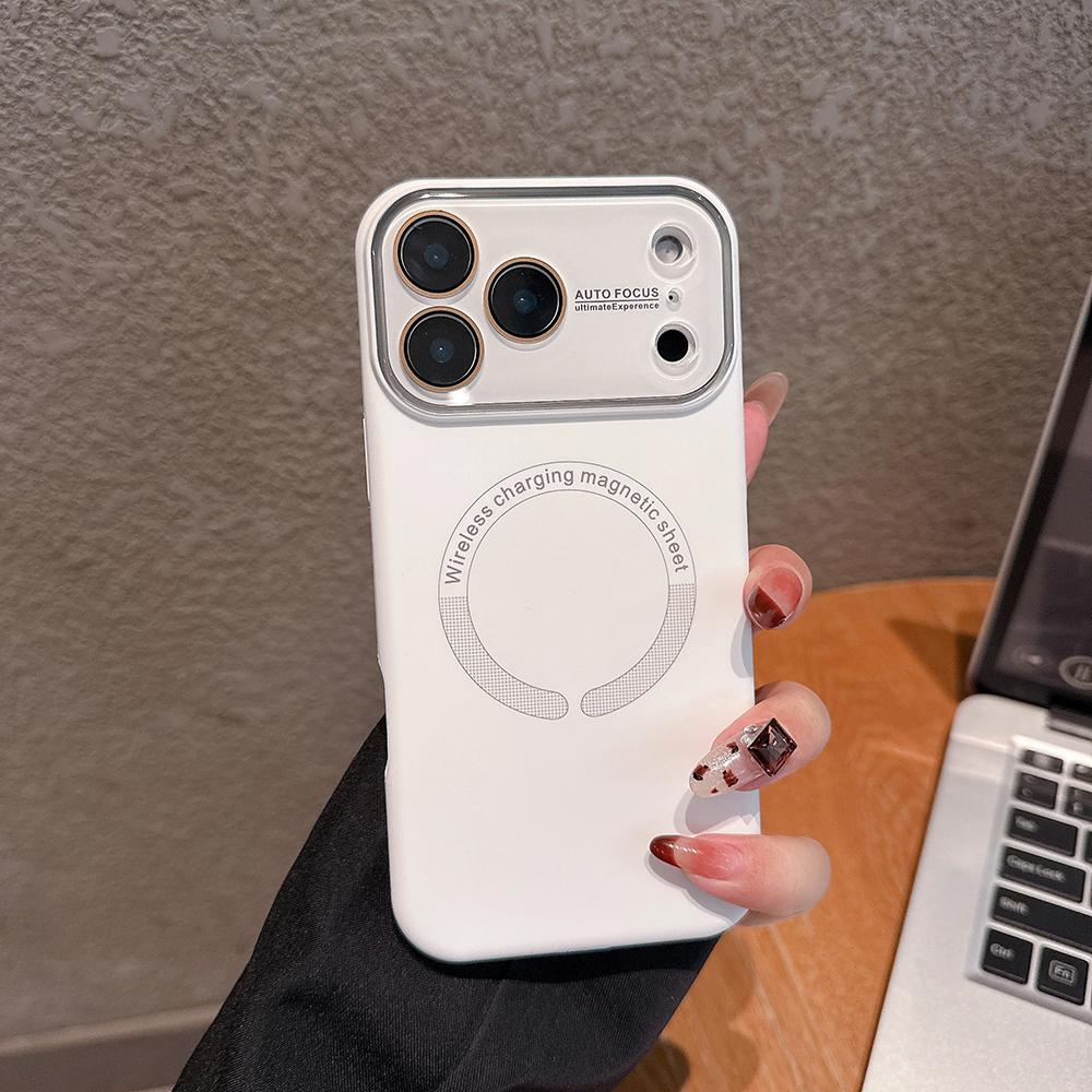 Liquid Nano Frosted Glass For Magsafe Case For iPhone 17 16 15 14 13 Pro Max Magnetic Wireless Charge Silicone Shockproof Cover