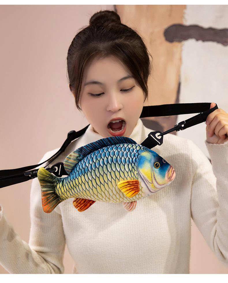 Plecak z Lalką Rybką Koi dla Dziewczynek - Uroczy Szkolny Plecak i Torba Księżniczki