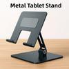 Portable Adjustable Tablet Stand Multi Angle Foldable Tablet Holder Metal Anti Slip Tablet Phone Bracket Desk Holder