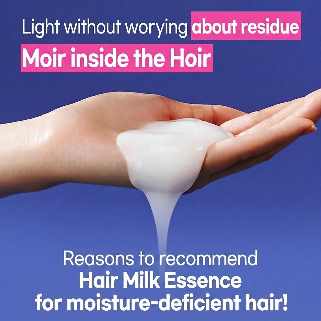 Healing Bird Hyaluron Milk Hair Essence (150ml + 31ml SET)- [KOREAN HAIR CARE] Lightweight Hydrating & Heat Protection