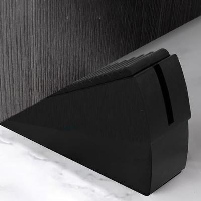 Heavy Duty Door Stopper Height Adjustable Spring Loaded Wedge Door Rear Retainer Non-Slip Door Stop For Home Office