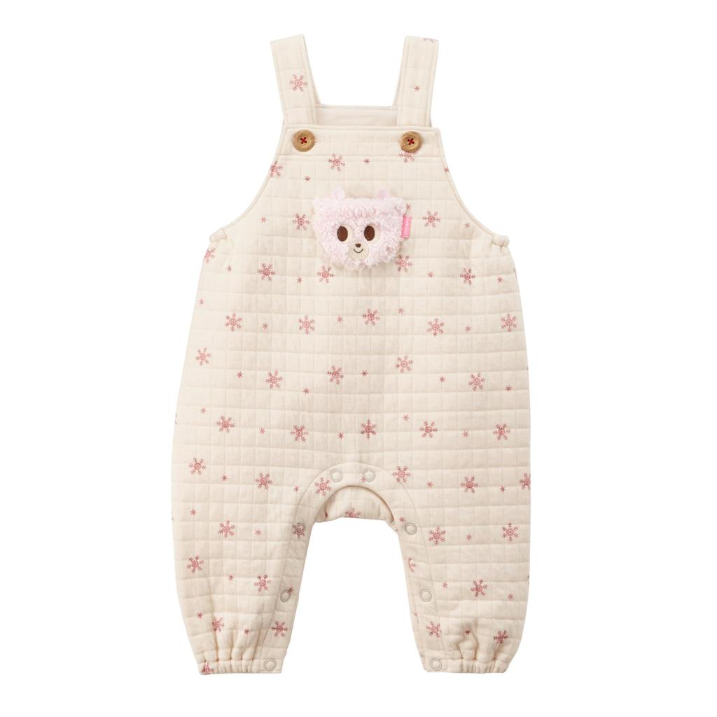 MIKI HOUSE HOT BISCUITS Overalls Gift Set for Boys and Girls, Baby Clothes, Baby Gift, Ivory, 70cm, Box Included, 74-9911-689