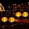Lanterna de Mão de Abóbora Assustadora de Halloween