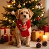 Reindeer Puppy Knitted Scarf Santa Claus Pet Winter Warm Scarf Pet Christmas Scarf  Christmas Party