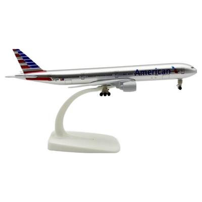 Prémiový kovový model letadla 20 cm - Boeing 777 Edice American Airlines (1ks)