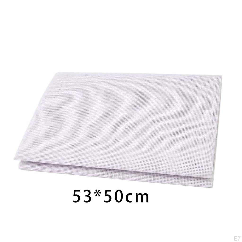 Aida tyg korsstygn handarbete 14 karat för gobeläng Örngott massiv vit dekorbroderi