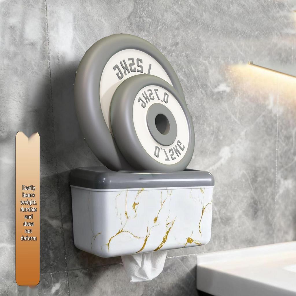Punch-Free Wall-Mounted Toilet Tissue Dispenser