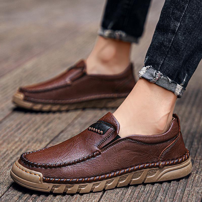 Plus Size Men's Casual Leather Shoes Men's Cowhide Breathable Business Banquet Shoes Men's Shoes